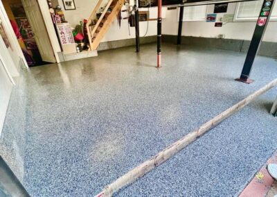 garage floor after epoxy flooring service