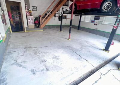 Garage floor without epoxyflooring